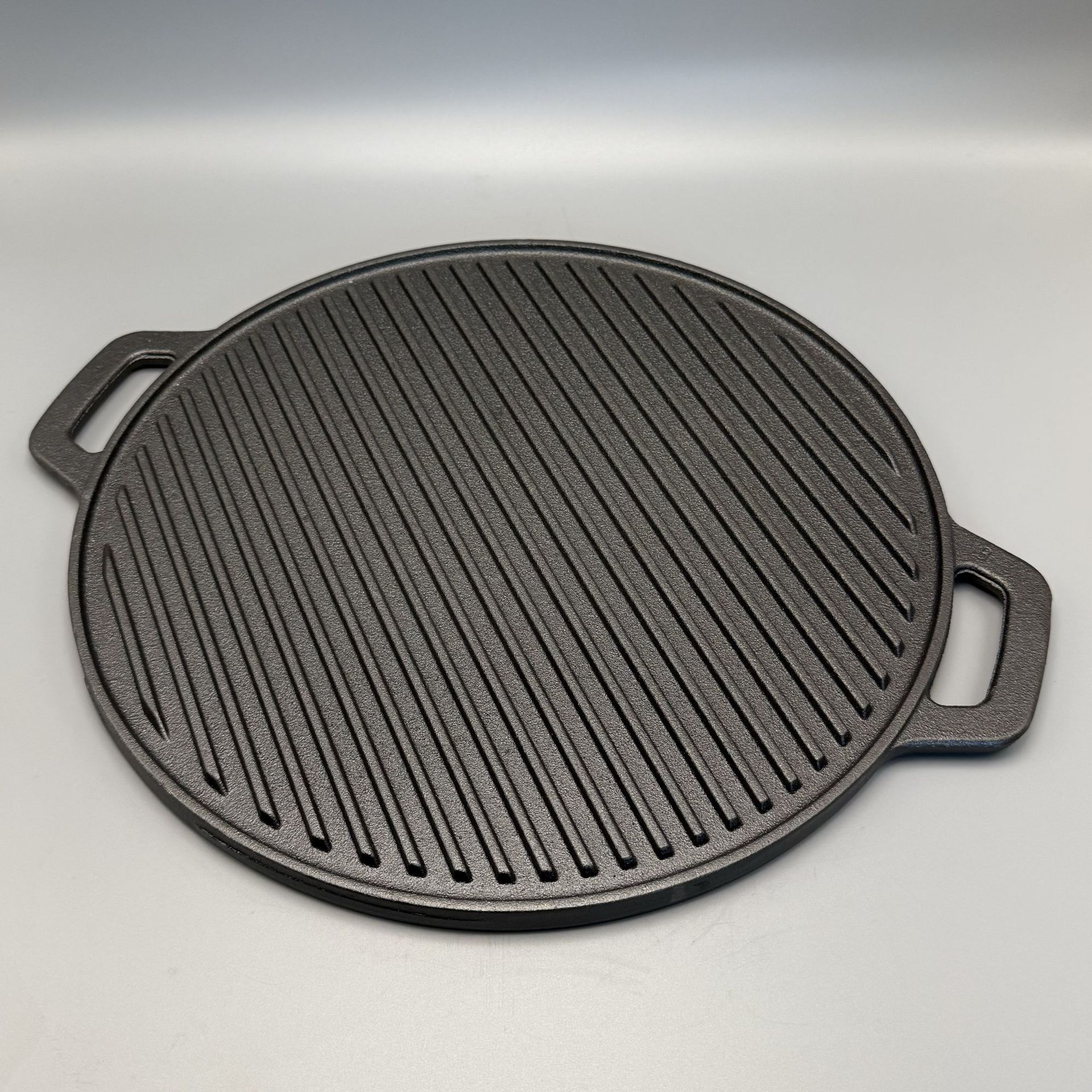 Skillet Cast Iron Camp - Double Sided Striped Cast Iron Griddle