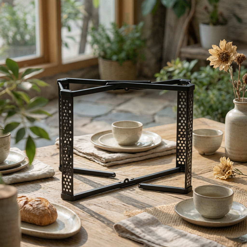 Camping Cooking Table - Camping Table Frame Sturdy Folding Table