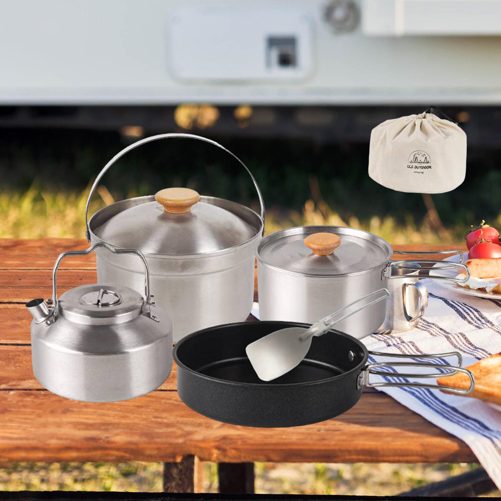 Camping Cooking Unit - Camping Cookware Cook Gear Portable Nonstick