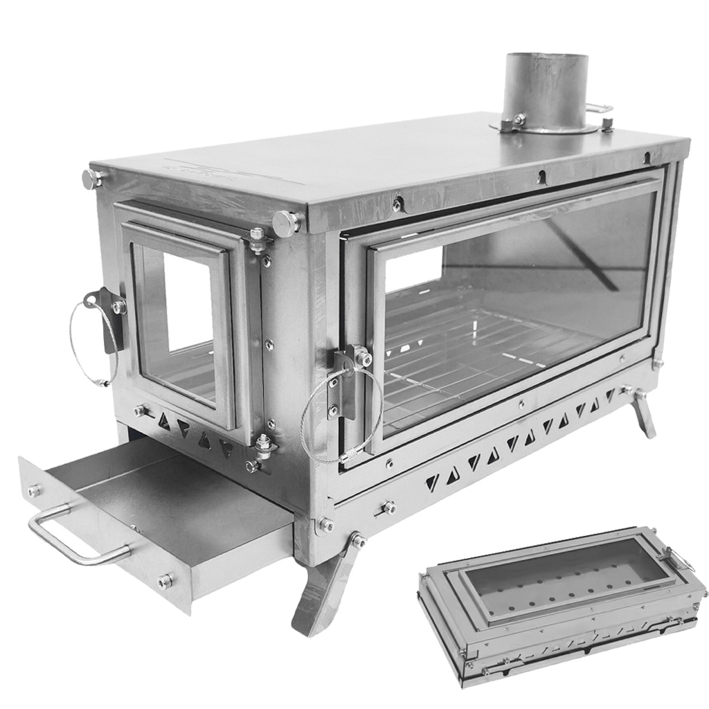 Camping Cooking Wood Stove - DANCHEL OUTDOOR T3 Titanium Alloy Folding