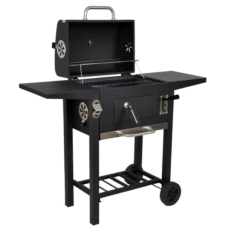 Camping Cooking Table - SEJR Charcoal BBQ Grill Trolley Outdoor