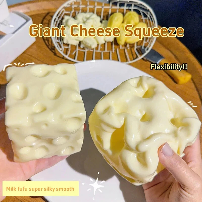 Fire Starter Cube - Jumbo Cheese Cube Stress Balls Big