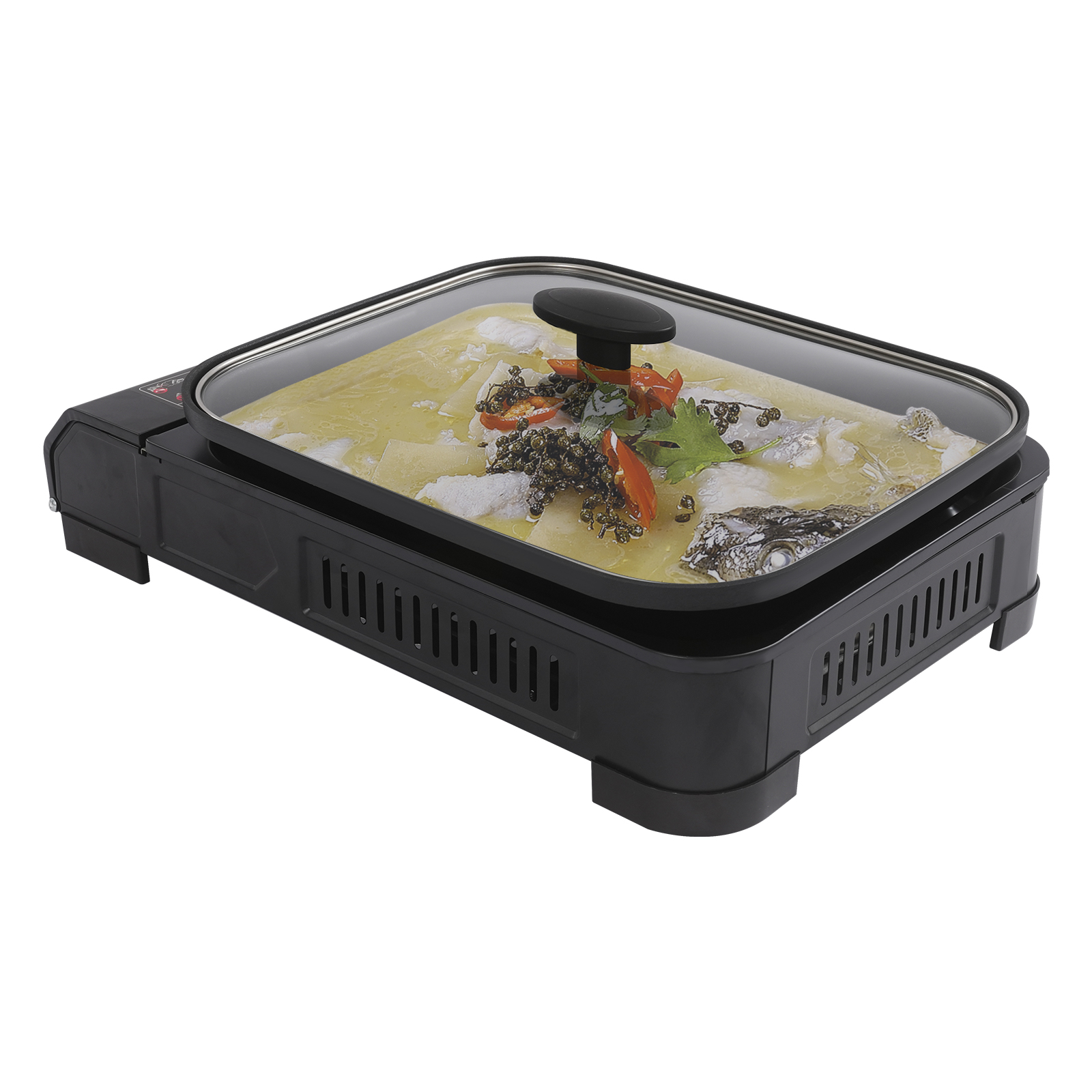 Camping Cooking Canister - Black Rectangle Portable Butane Stove With