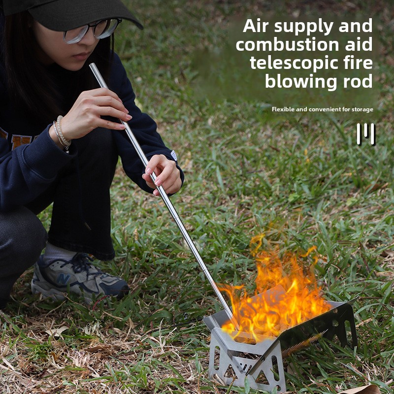 Fire Starter Cube - Outdoor Camping Blow Fire Tube Blowpipe