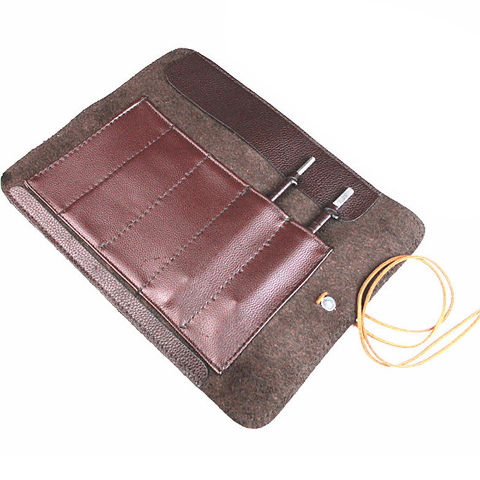 Camping Cooking Multi Tool - Roll Up Leather Knife Case Holder