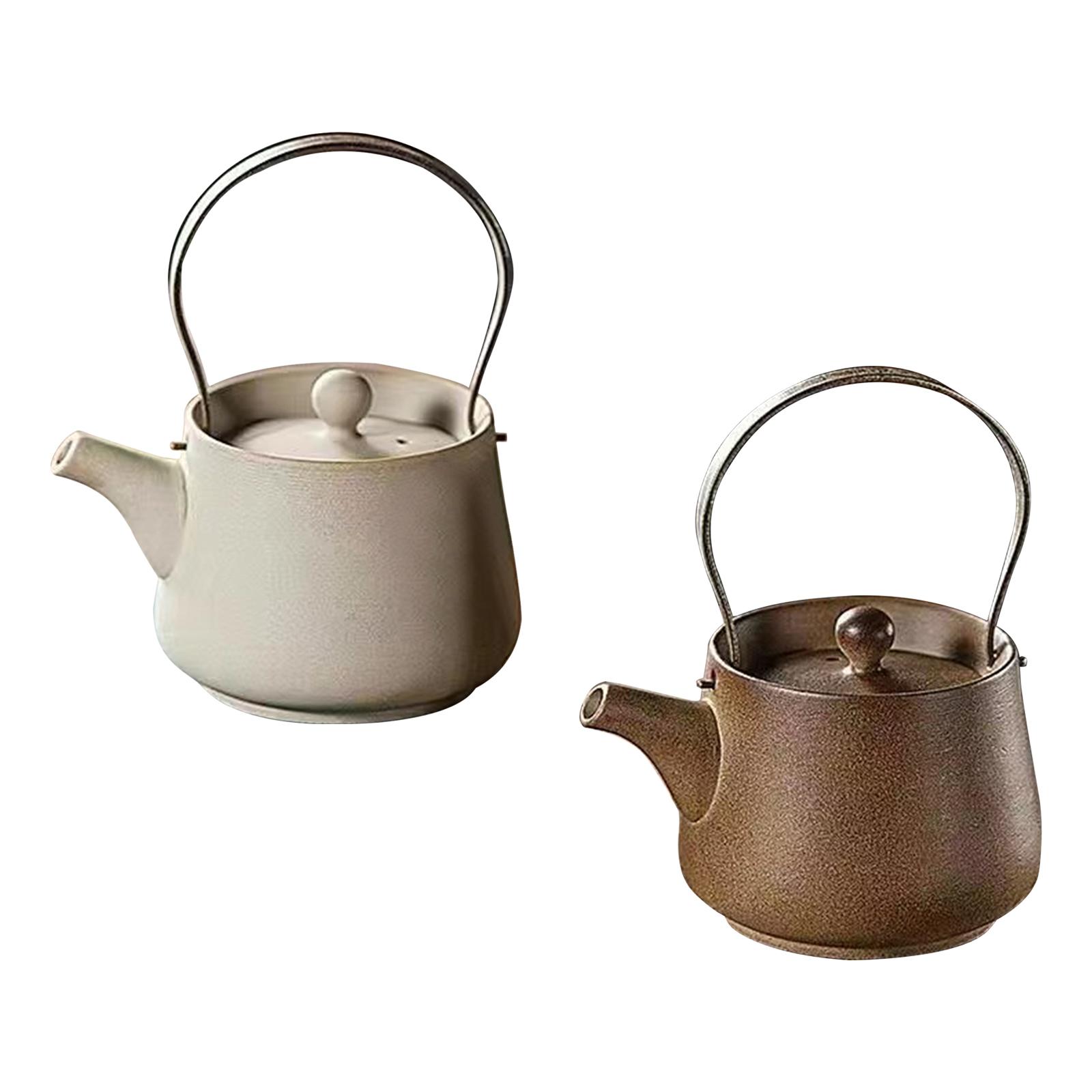 Camping Cooking Tin - 200ml Ceramic Teapot Farmhouse Tea Infuser