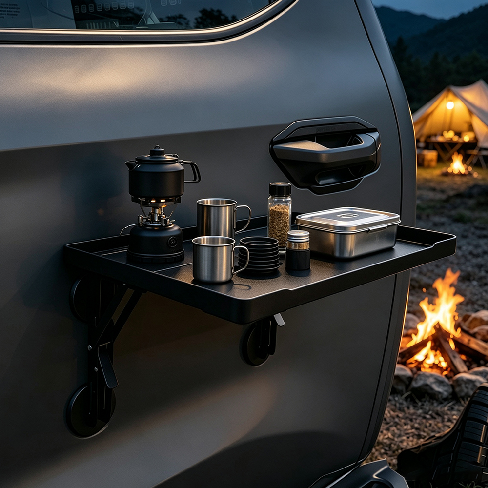 Camping Cooking Table - Portable Car Side Door Hanging Tray