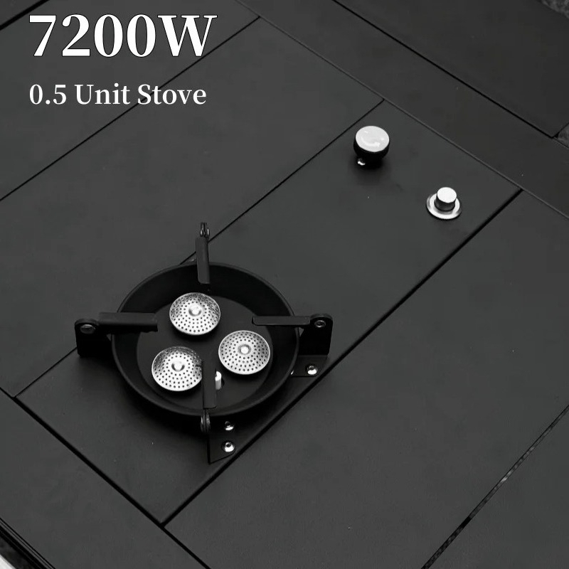 Camping Cooking Table - Gas Stove 0.5 Unit Gas Stove