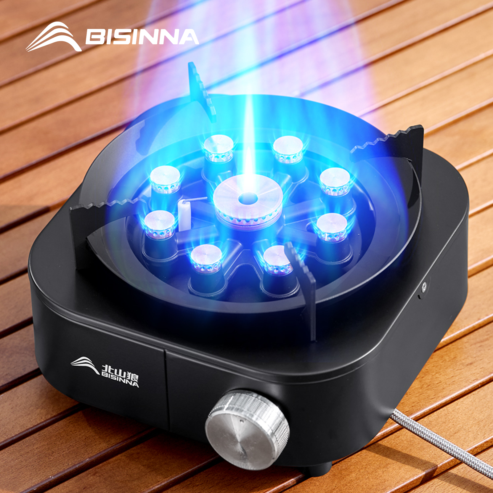 Camping Cooking Wood Stove - BISINNA Portable Camping Gas Stove 10000W