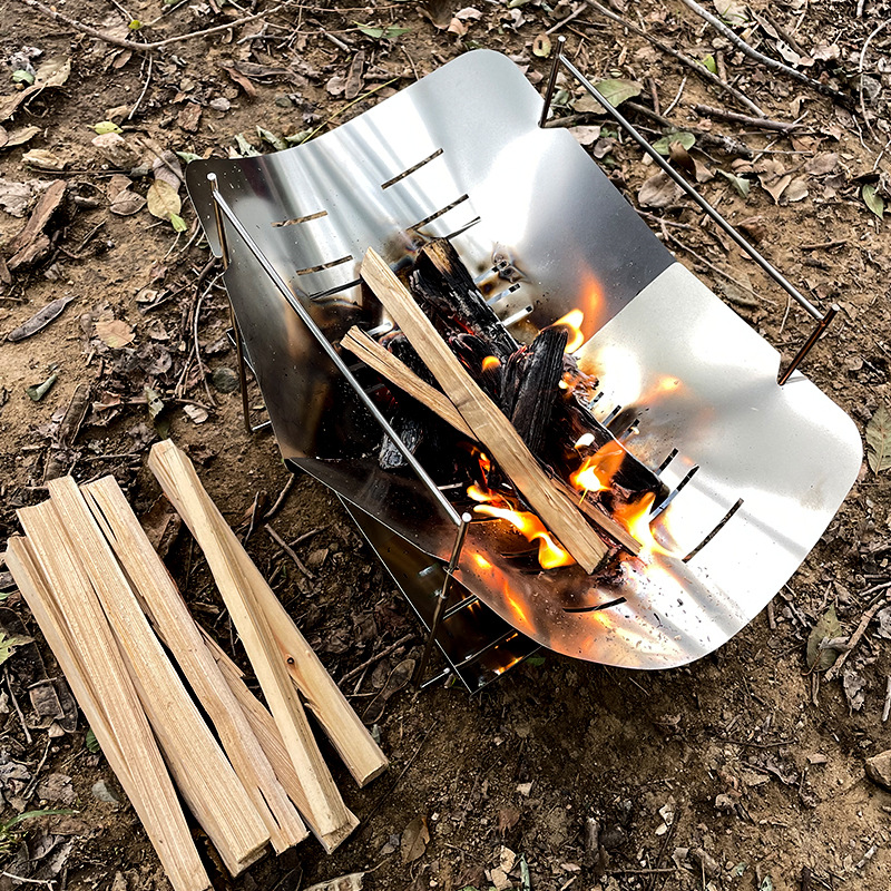 Camping Cooking Wood Stove - Wood Burning Camping Stove Portable Foldable