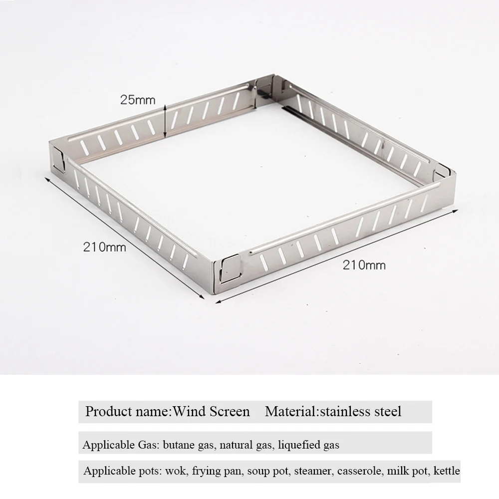 Outdoor Gas Stove Wind Screen  - Camping Cooking Wood Stove บทวิจารณ์และราคา
