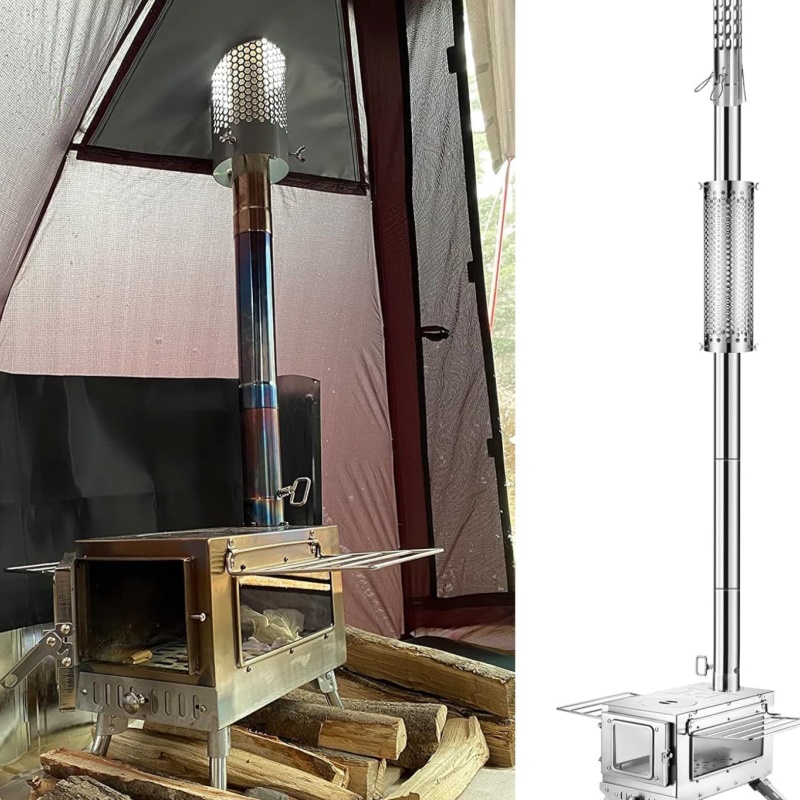 Camping Stove Pipe Stainless S - Camping Cooking Wood Stove บทวิจารณ์และราคา