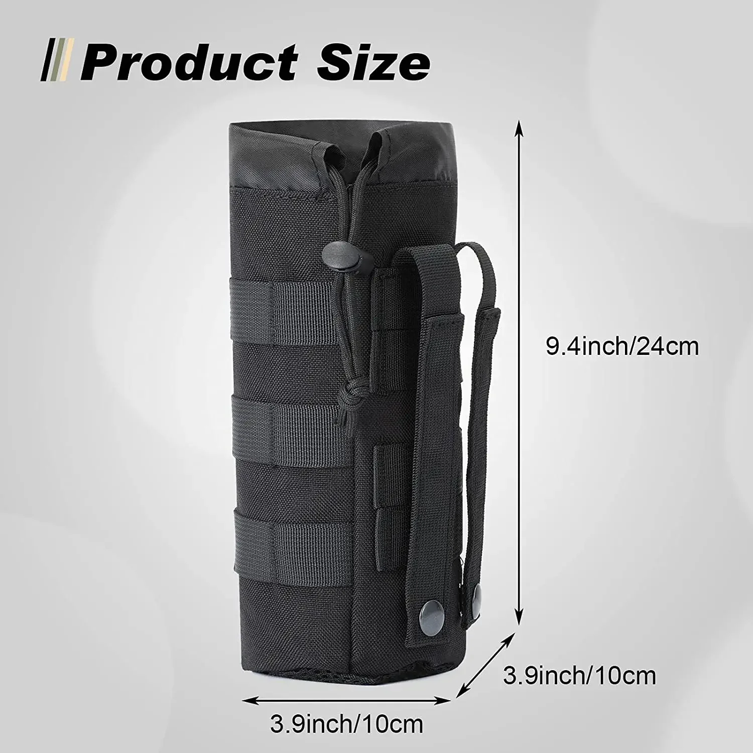 Tactical Molle Water Bottle Ba - Camping Cooking Tin บทวิจารณ์และราคา