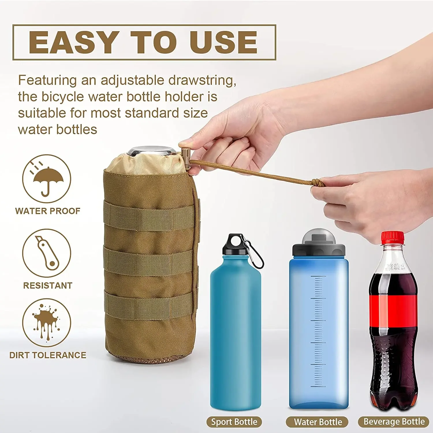 Tactical Molle Water Bottle Ba - Camping Cooking Tin บทวิจารณ์และราคา