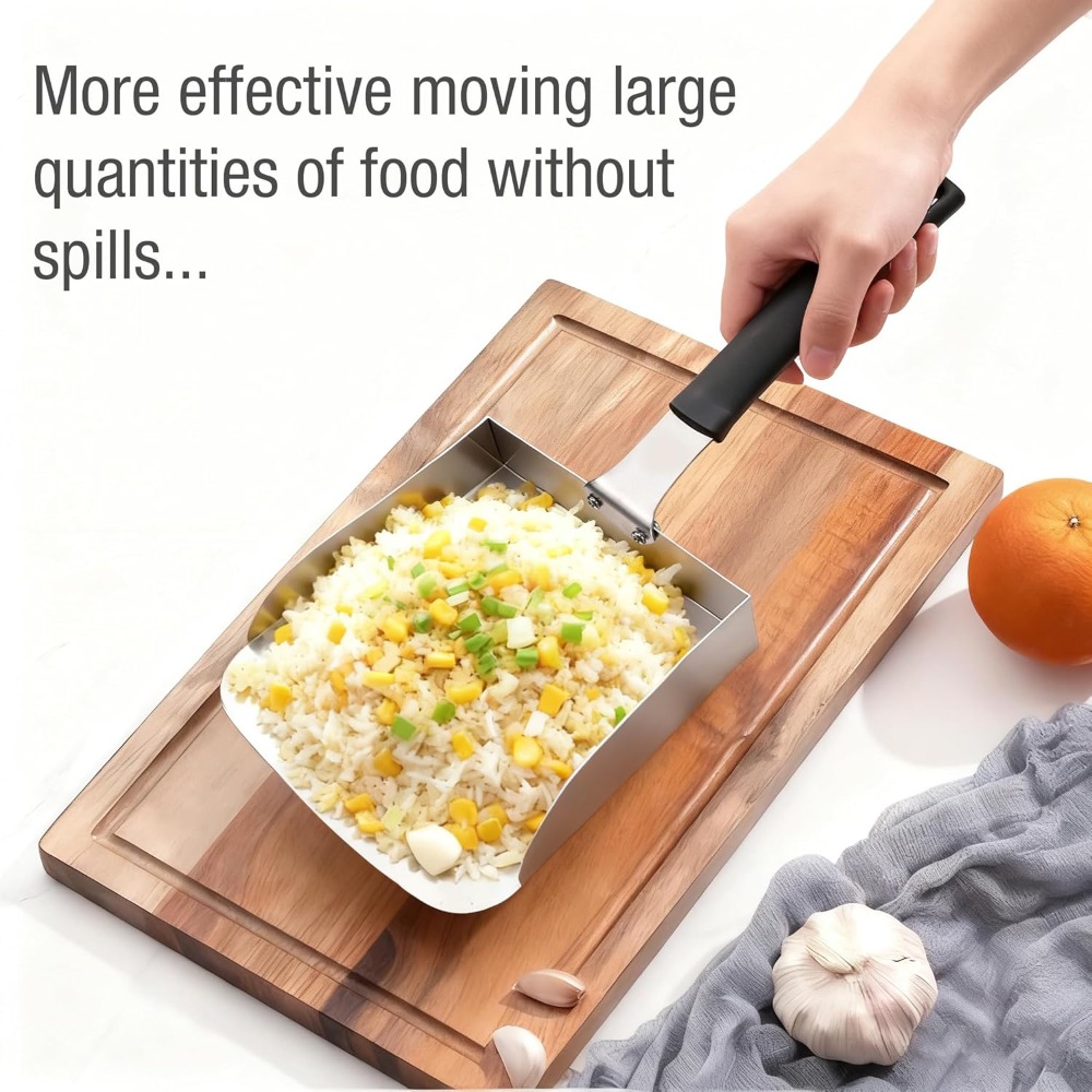 Griddle Food Mover Stainless S - Camping Cooking Vegetables บทวิจารณ์และราคา