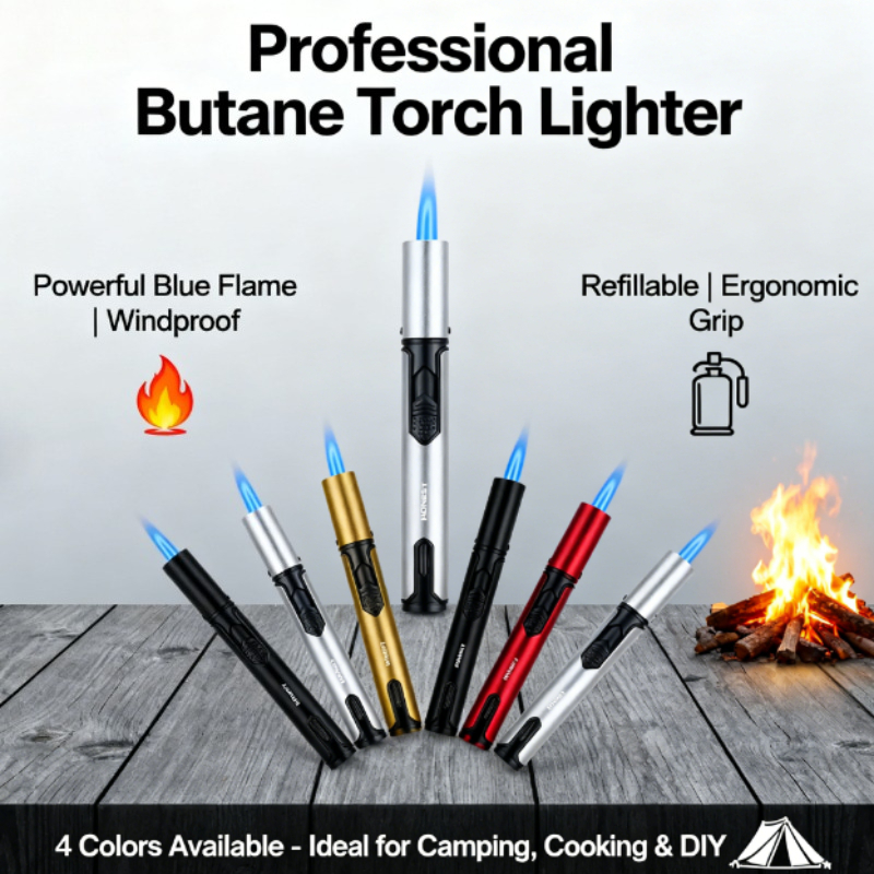 Metal Pen-Style Torch Lighter  - Camping Cooking Torch บทวิจารณ์และราคา