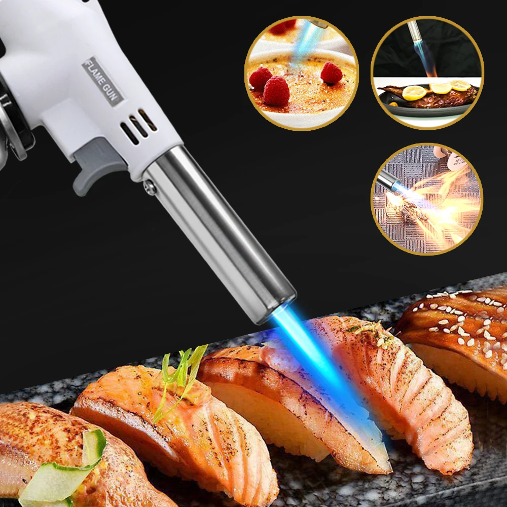 Portable Metal Flame Gun Butan - Camping Cooking Flame บทวิจารณ์และราคา