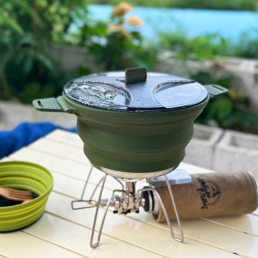 Outdoor Camping Folding Pot, S - Camping Outdoor Cooking Set บทวิจารณ์และราคา