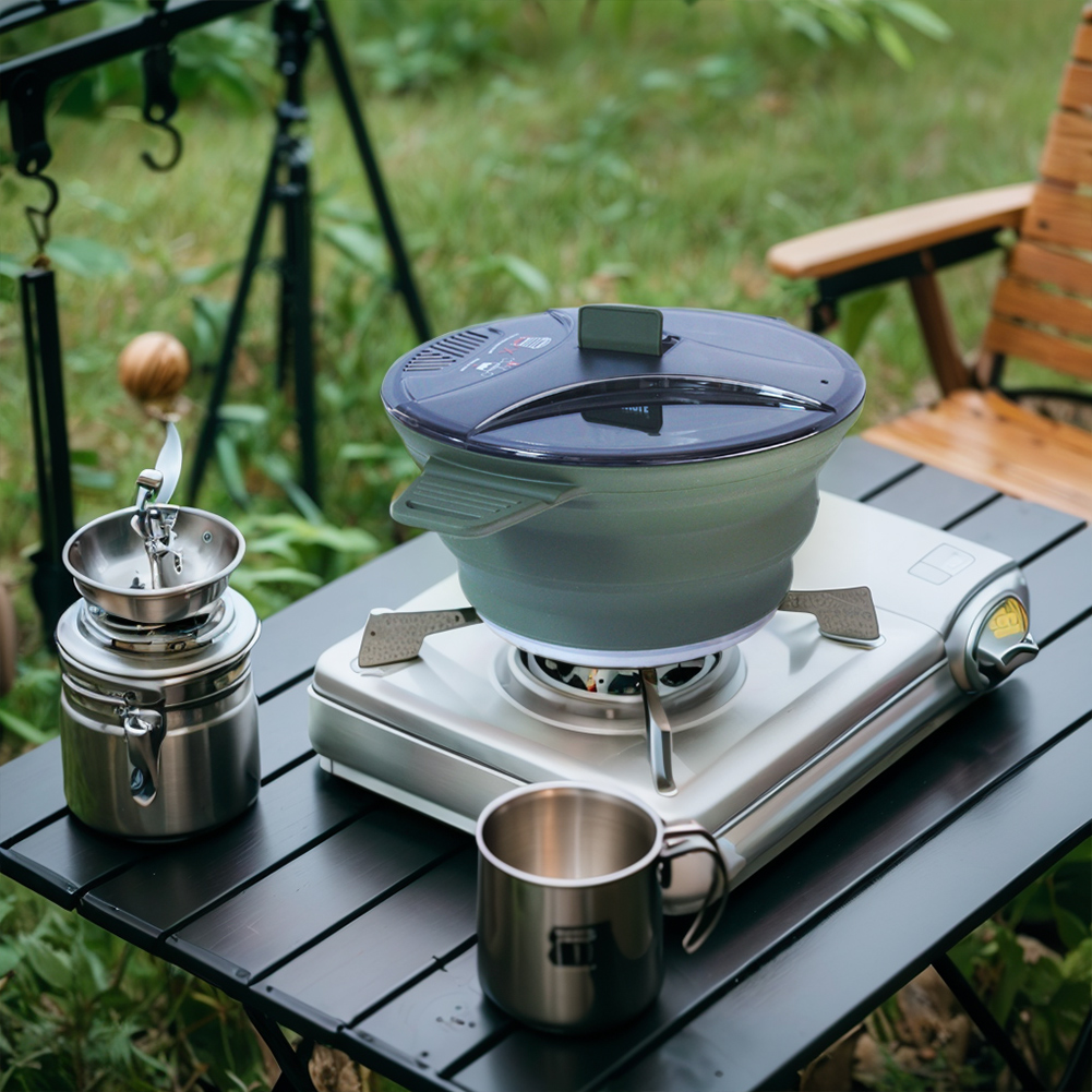 Outdoor Camping Folding Pot, S - Camping Outdoor Cooking Set บทวิจารณ์และราคา