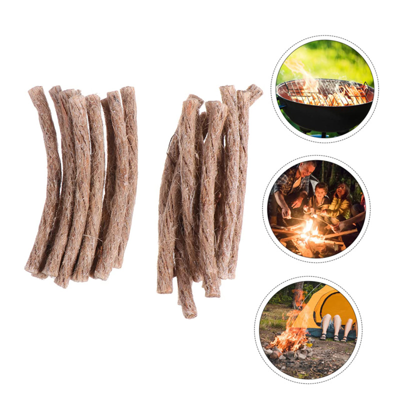 12/24Pcs Survival Wick Hemp Co - Camping Cooking Wood Stove บทวิจารณ์และราคา