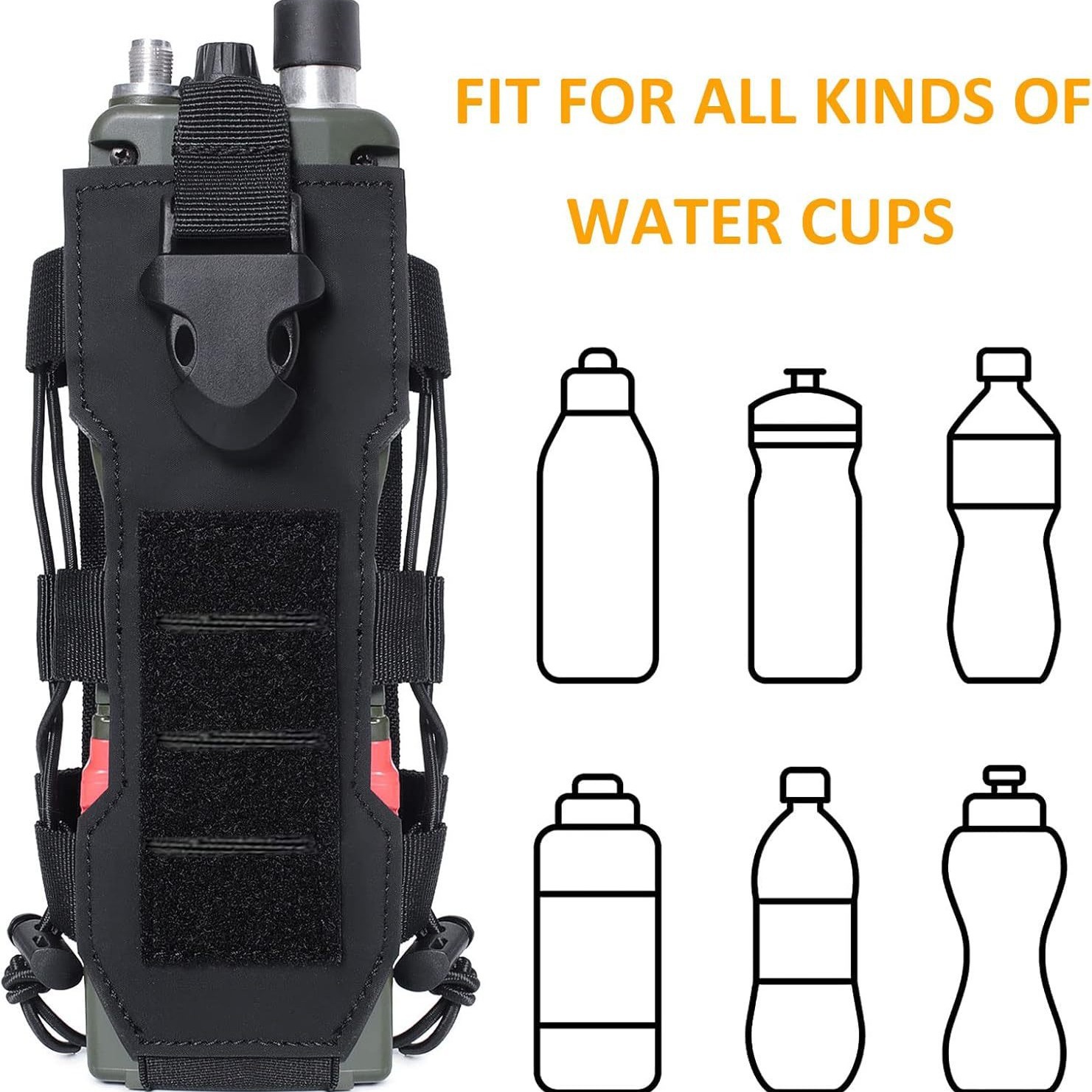 Molle Water Bottle Pouch Radio - Camping Cooking Tin บทวิจารณ์และราคา