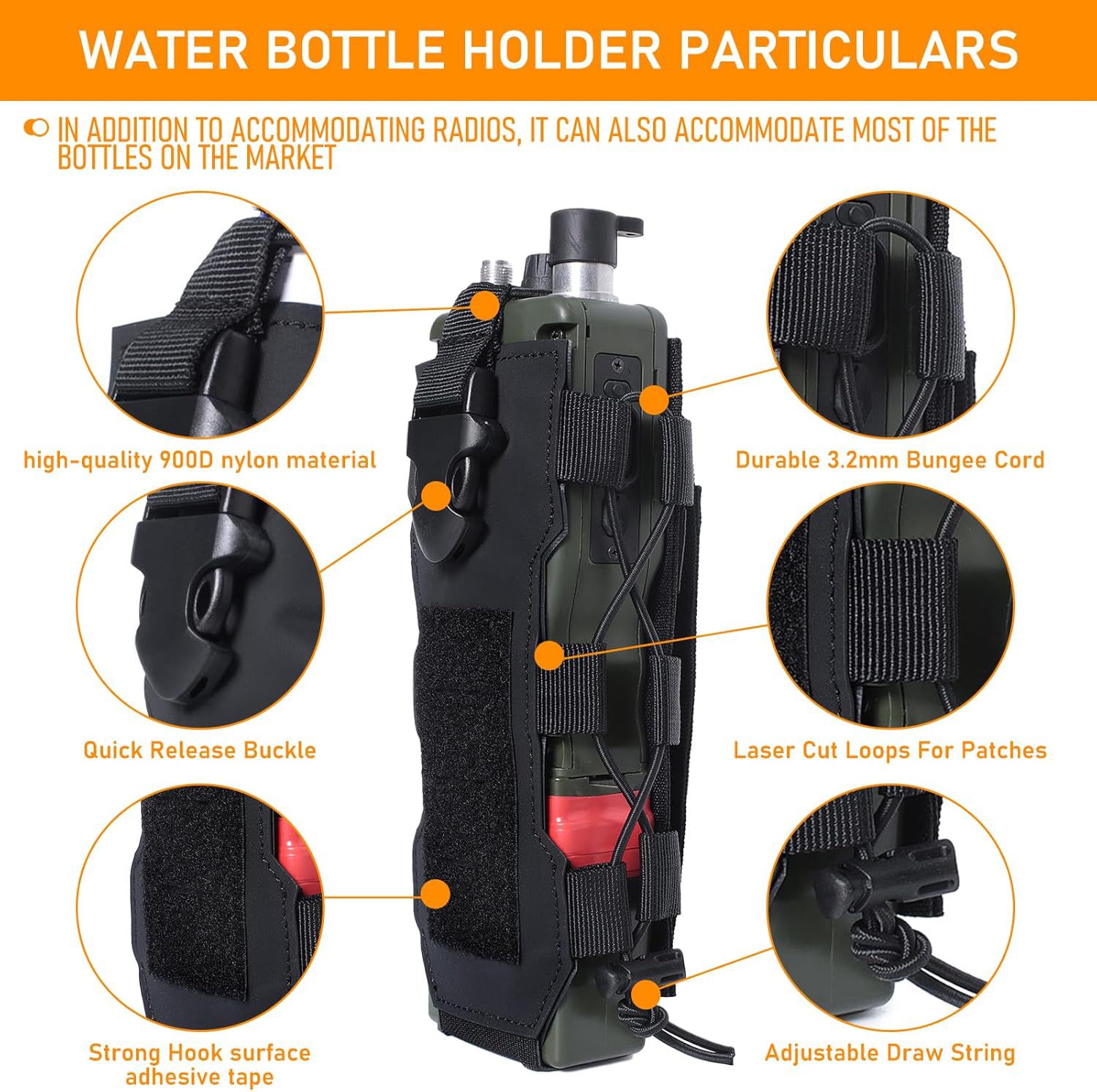 Molle Water Bottle Pouch Radio - Camping Cooking Tin บทวิจารณ์และราคา