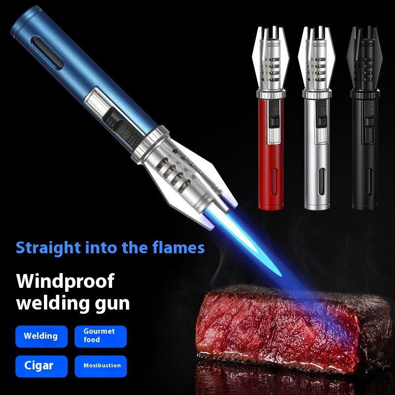 Metal Windproof Jet Flame Ligh - Camping Cooking Flame บทวิจารณ์และราคา