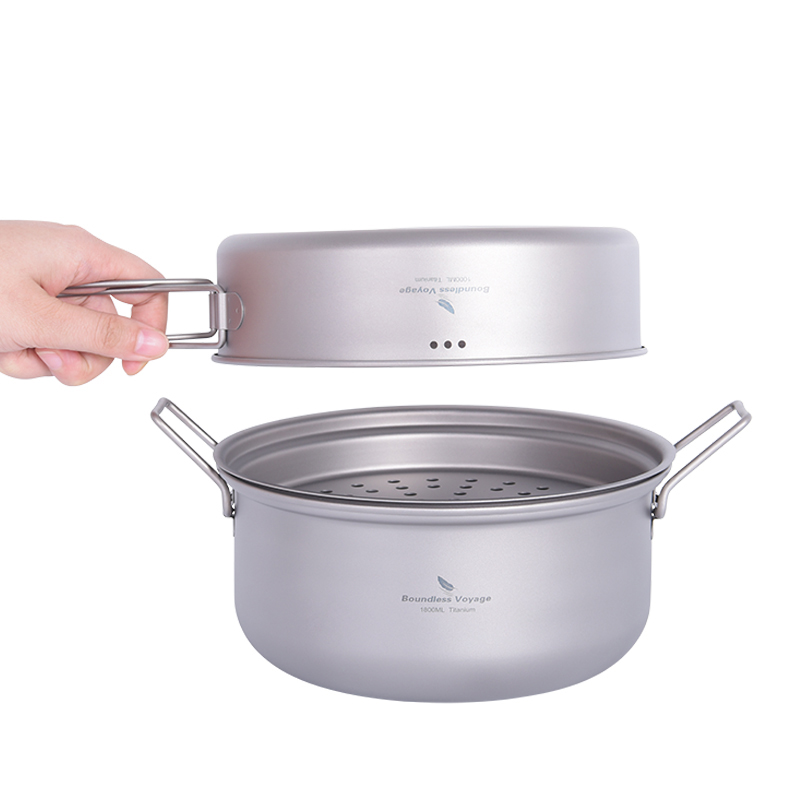 Boundless Voyage Titanium Stea - Camping Outdoor Cooking Set บทวิจารณ์และราคา
