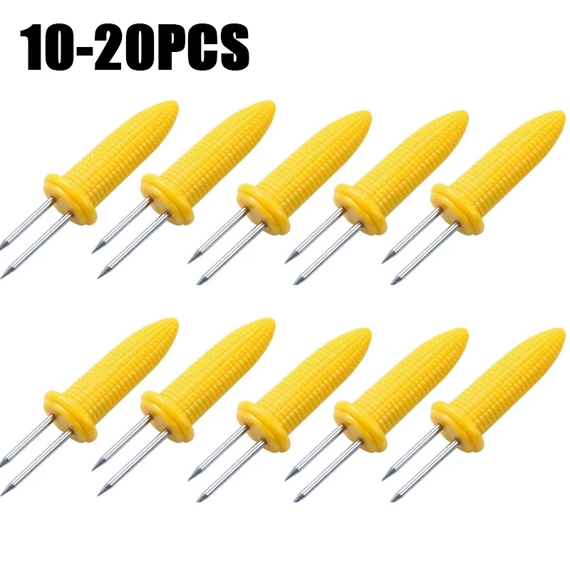 10pcs Fork Corn Skewer Stainle - Camping Cooking Vegetables บทวิจารณ์และราคา