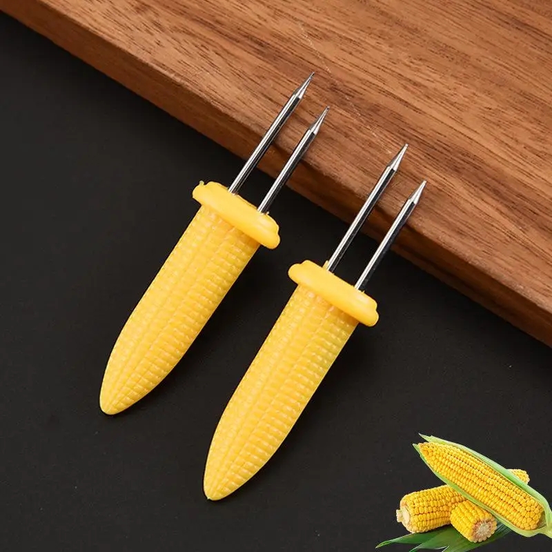 10pcs Fork Corn Skewer Stainle - Camping Cooking Vegetables บทวิจารณ์และราคา