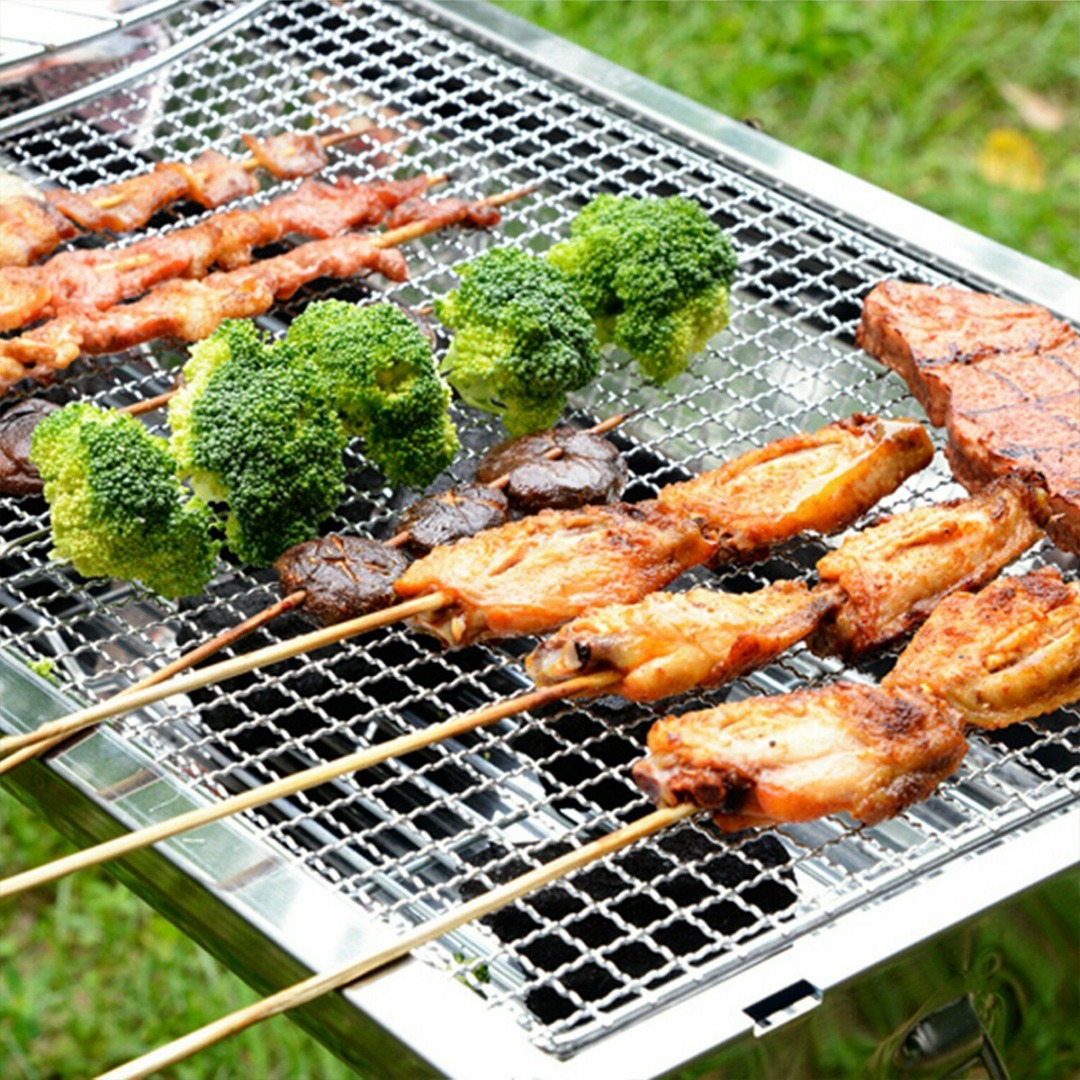 1pcs/2pcs 50 * 38cm BBQ Grill  - Camping Cooking Vegetables บทวิจารณ์และราคา