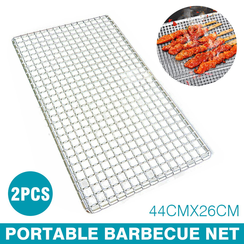 1pcs/2pcs 50 * 38cm BBQ Grill  - Camping Cooking Vegetables บทวิจารณ์และราคา