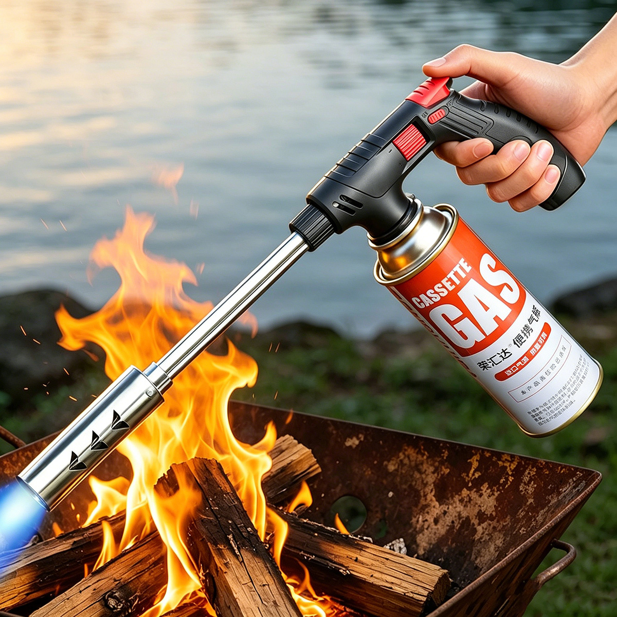 Extended Butane Torch Long Tub - Camping Cooking Torch บทวิจารณ์และราคา