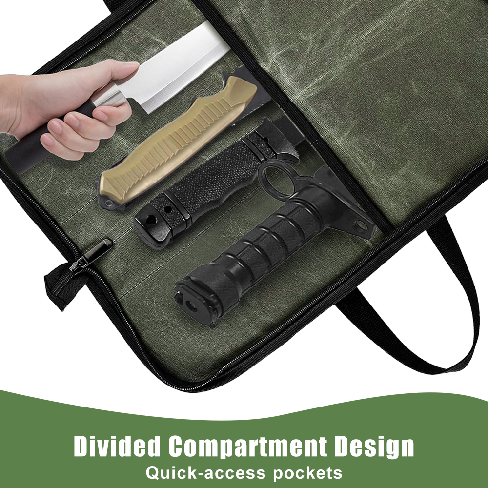 Waxed Canvas Knife Roll Bag Mu - Camping Cooking Multi Tool บทวิจารณ์และราคา