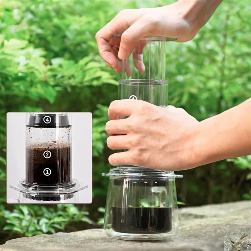 Portable Coffee Kettle French  - Camping Cooking Tin บทวิจารณ์และราคา
