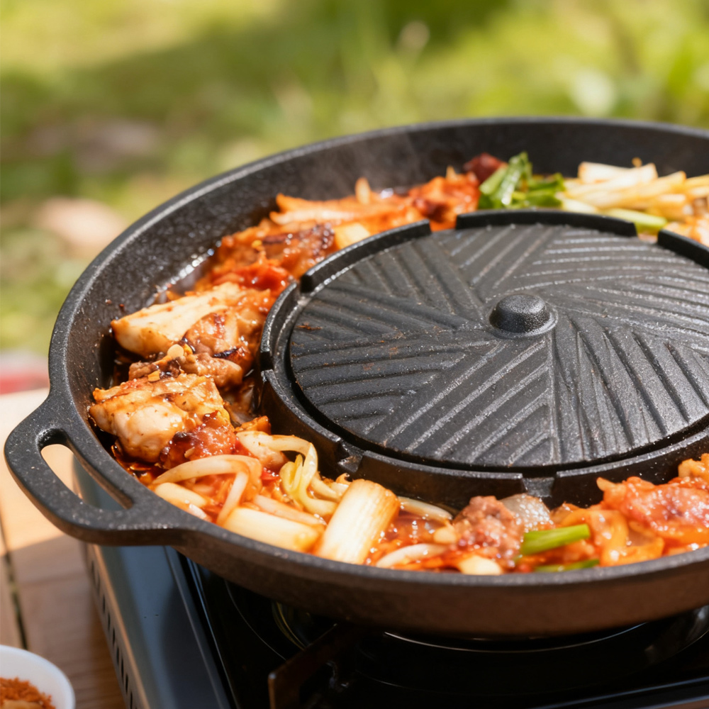 KOSUN Korean BBQ Grill Pan 2 i - Camping Cooking Equipment บทวิจารณ์และราคา