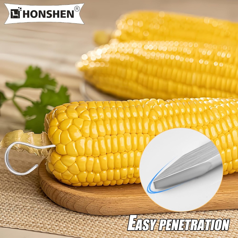 Flat Stainless Steel BBQ Skewe - Camping Cooking Vegetables บทวิจารณ์และราคา
