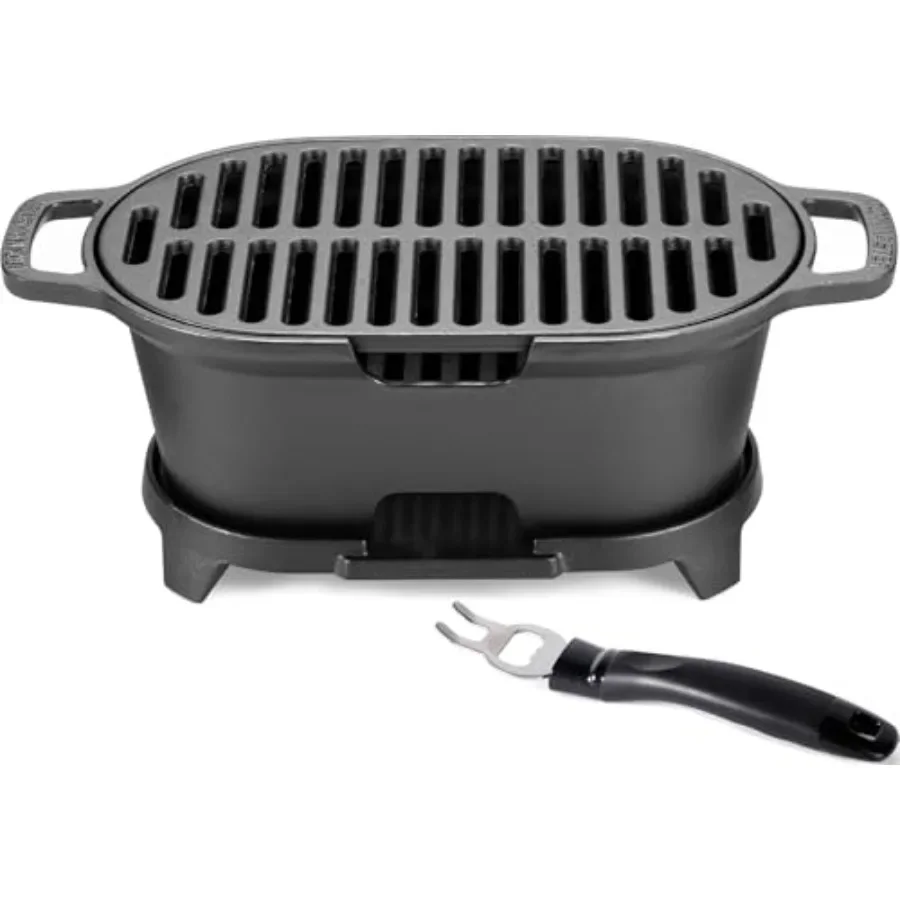 Outdoor portable mini hibachi  - Skillet Cast Iron Camp บทวิจารณ์และราคา