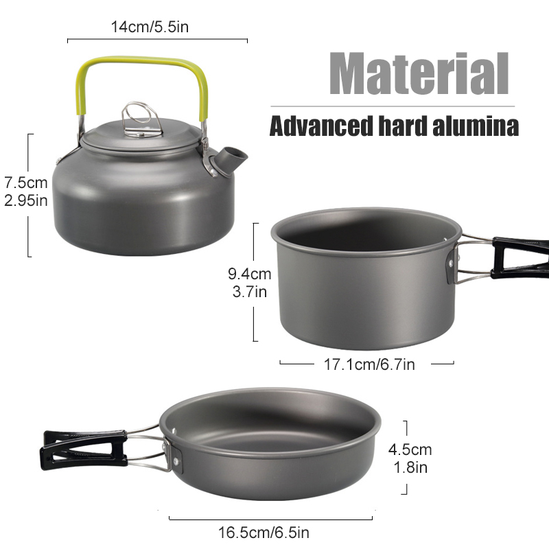 WESTTUNE Camping Cookware Kit  - Camping Cooking Tool Set บทวิจารณ์และราคา