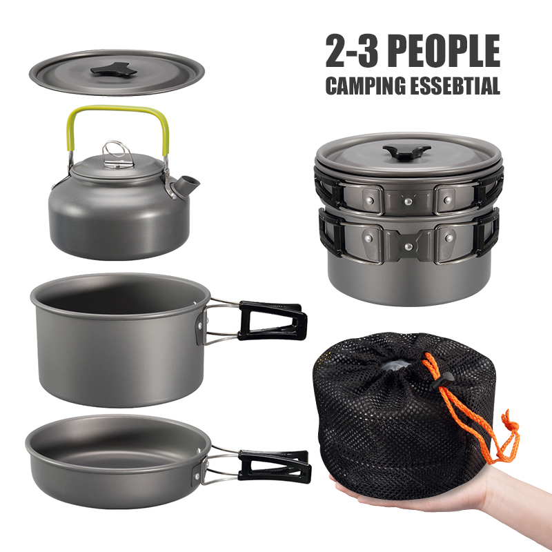 WESTTUNE Camping Cookware Kit  - Camping Cooking Tool Set บทวิจารณ์และราคา