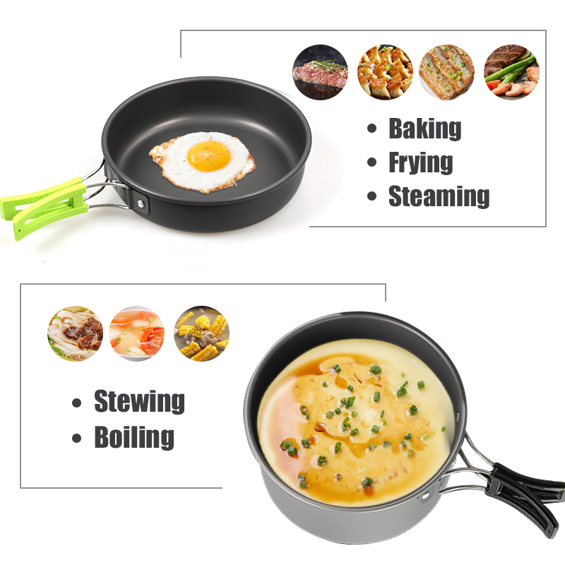 WESTTUNE Camping Cookware Kit  - Camping Cooking Tool Set บทวิจารณ์และราคา