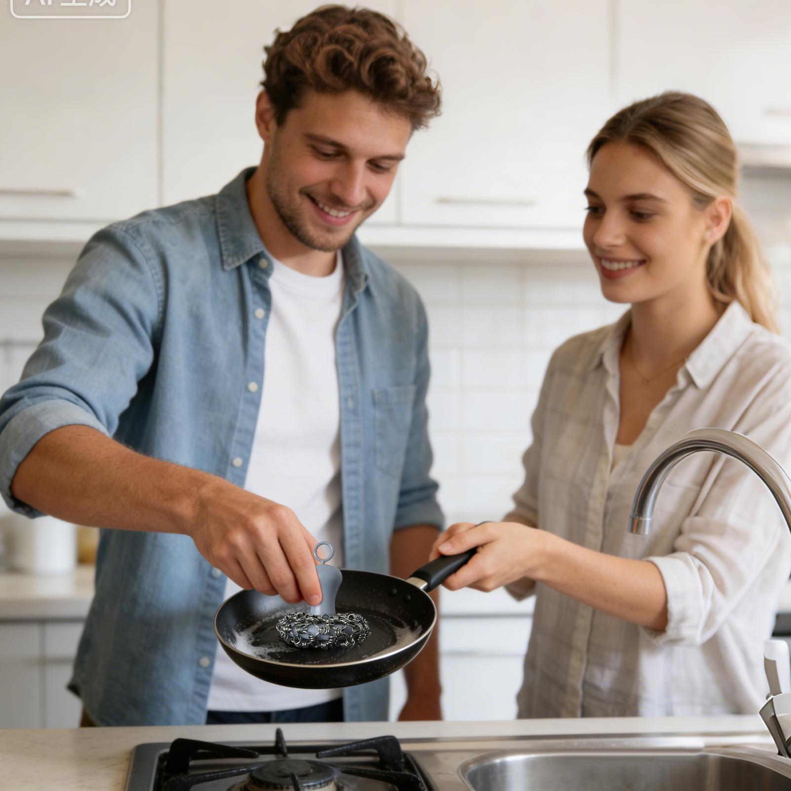 Cast Iron Cleaner Scrubber Sta - Skillet Cast Iron Camp บทวิจารณ์และราคา