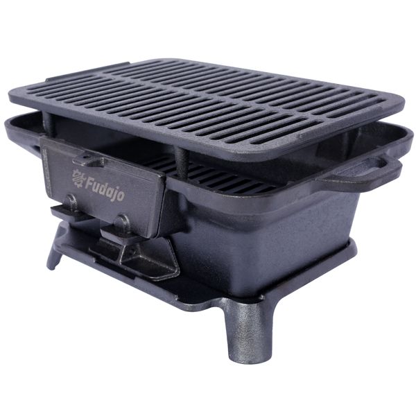 100% Cast Iron Enameled Outdoo - Skillet Cast Iron Camp บทวิจารณ์และราคา