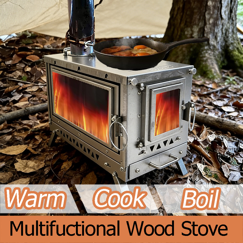 DANCHEL OUTDOOR T3 Titanium Al - Camping Cooking Wood Stove บทวิจารณ์และราคา