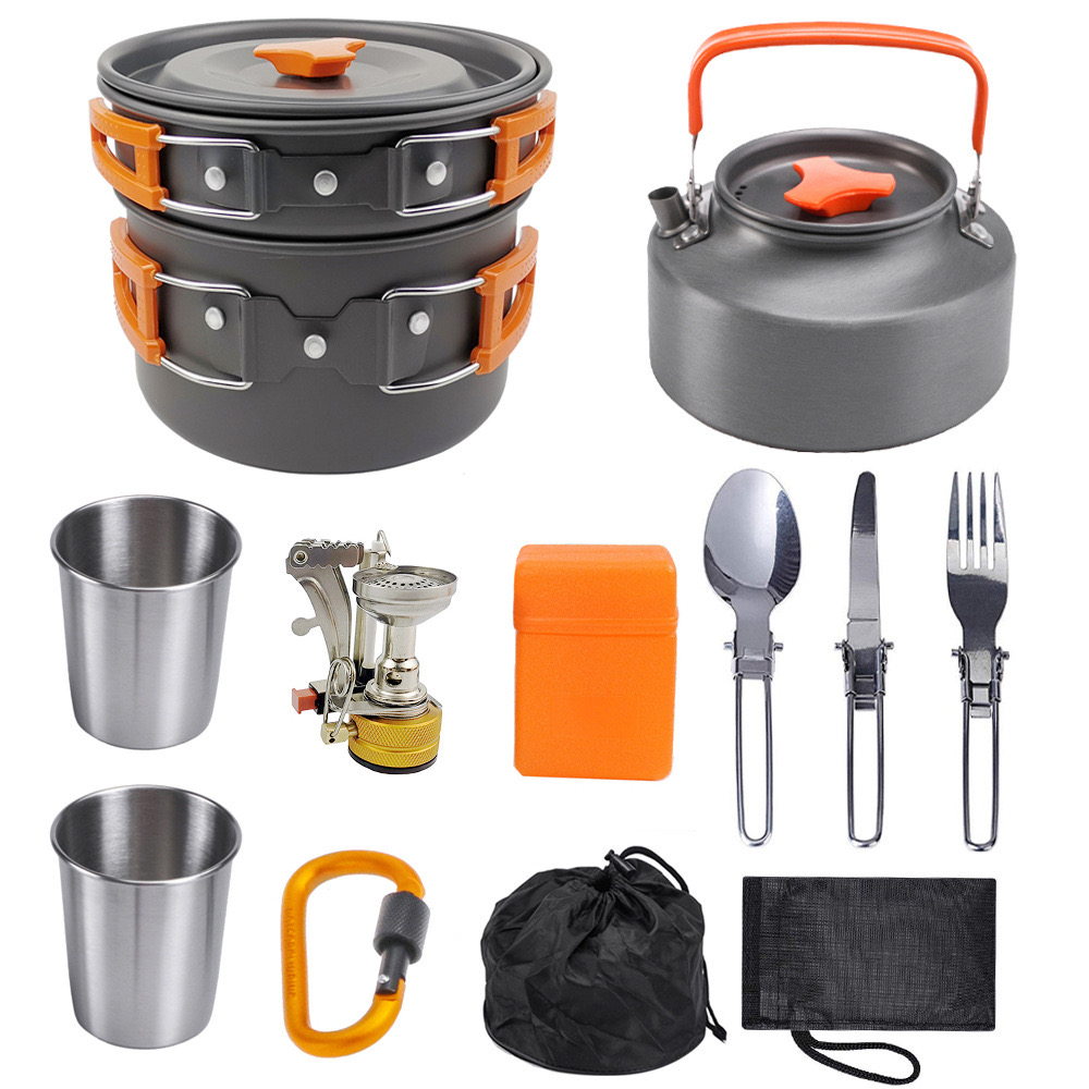 Outdoor camping cooking set ou - Camping Cooking Vegetables บทวิจารณ์และราคา