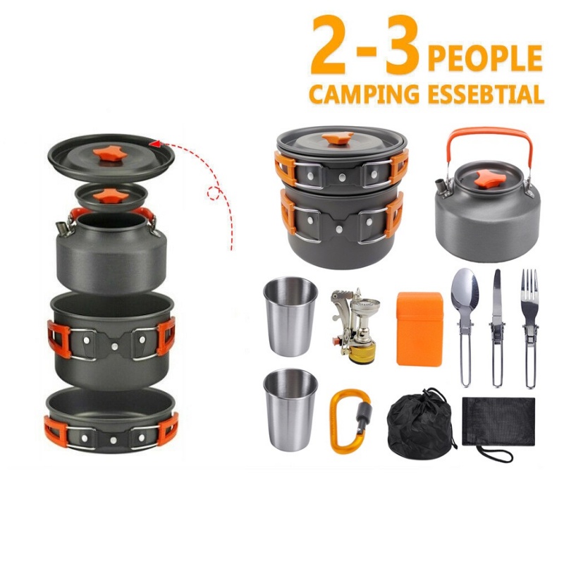 Outdoor camping cooking set ou - Camping Cooking Vegetables บทวิจารณ์และราคา