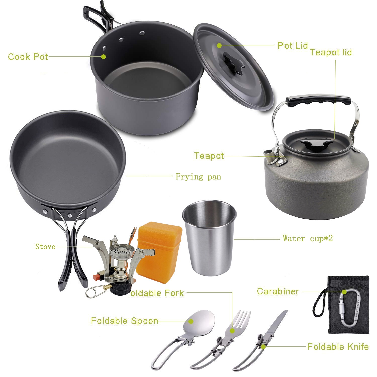 Outdoor camping cooking set ou - Camping Cooking Vegetables บทวิจารณ์และราคา