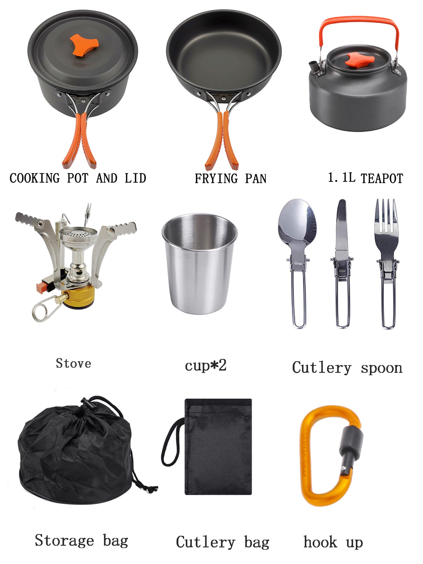 Outdoor camping cooking set ou - Camping Cooking Vegetables บทวิจารณ์และราคา