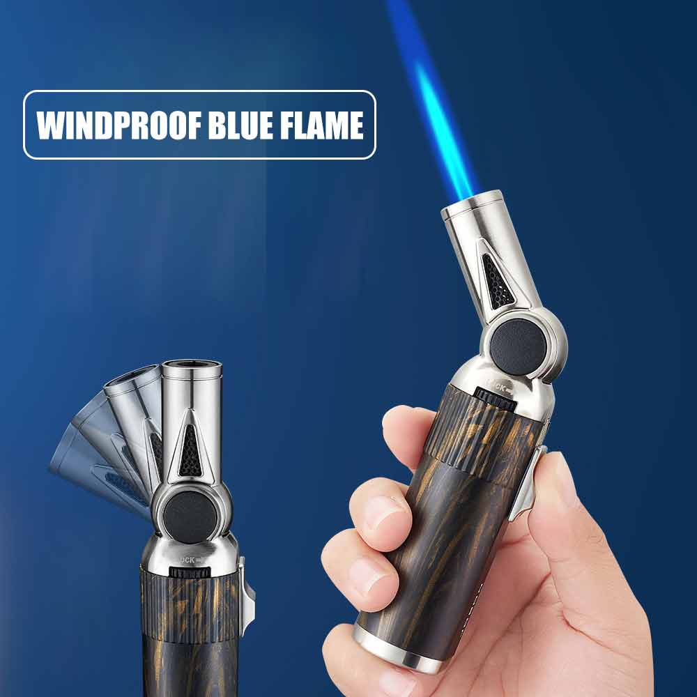 Folding Gun Lighter One Key Lo - Camping Cooking Torch บทวิจารณ์และราคา