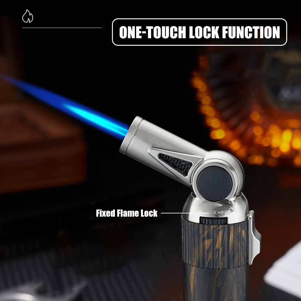 Folding Gun Lighter One Key Lo - Camping Cooking Torch บทวิจารณ์และราคา